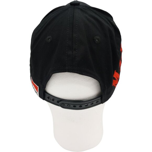 1990s Marlboro Side Script Bronco Snapback Hat Black Cap Logo Cowboy Vintage - Picture 6 of 9